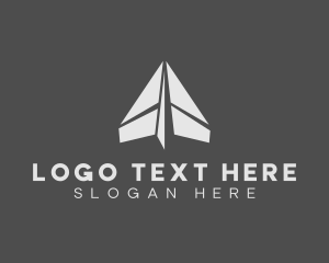 Simple - Triangle Paper Plane Travel logo design