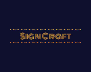 Art Deco Marquee Sign logo design