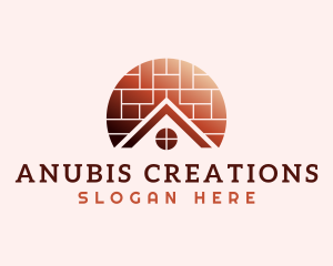 Home Brick Tiling logo design