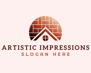 Home Brick Tiling logo design