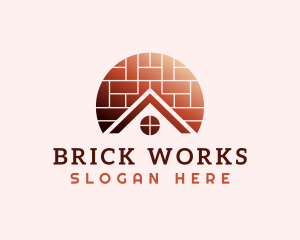 Brick - Home Brick Tiling logo design