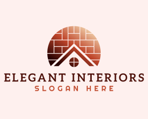 Home Brick Tiling logo design