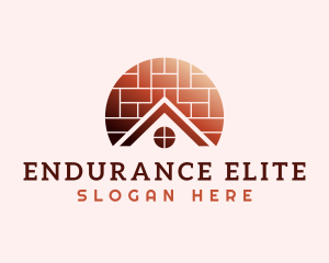 Home Brick Tiling logo design