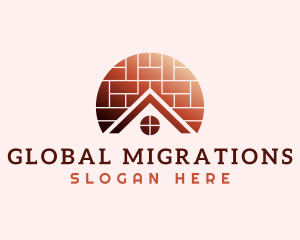 Home Brick Tiling logo design