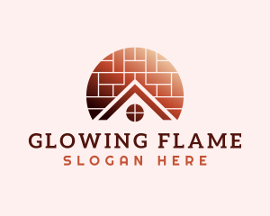 Home Brick Tiling logo design