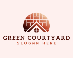 Home Brick Tiling logo design