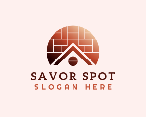 Home Brick Tiling logo design