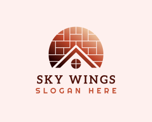 Home Brick Tiling logo design