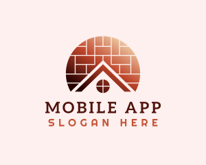 Construction - Home Brick Tiling logo design