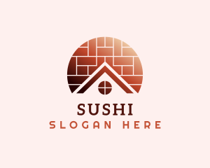 Home Brick Tiling logo design