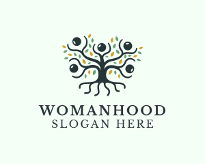 Humanitarian - Human Mangrove Tree logo design