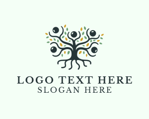 Tree - Human Mangrove Tree logo design