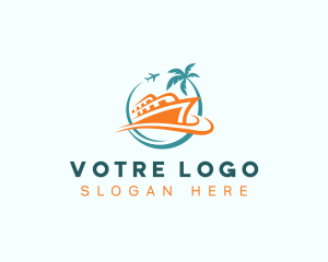 Vacation Cruise Airplane Logo
