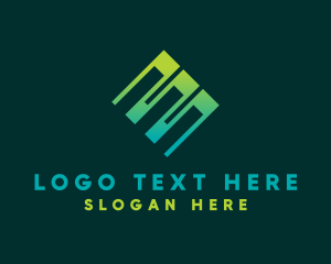 Modern - Modern Tech Gradient Letter E logo design