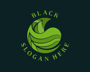 Vegan - Herbal Organic Leaf logo design