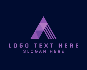 Consultant - Geometric Arc Letter A logo design