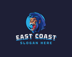 East - Gorilla Beast Gaming logo design