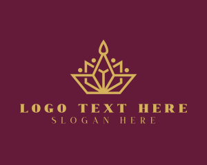 Kingdom - Royal Tiara Crown logo design