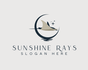 Mystical Moon Stingray logo design