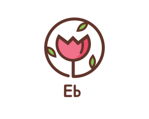 Flowering - Tulip Flower Wellness Spa logo design