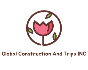 Tulip Flower Wellness Spa  logo design