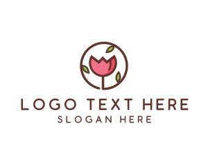 Boutique - Tulip Flower Wellness Spa logo design