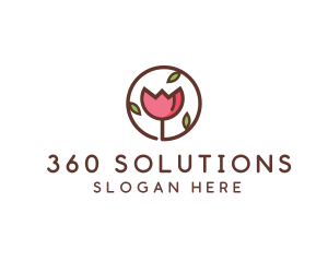 Tulip Flower Wellness Spa  logo design