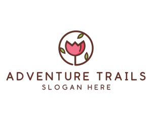 Tulip Flower Wellness Spa  logo design