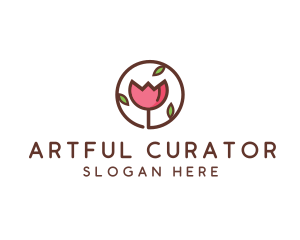 Tulip Flower Wellness Spa  logo design