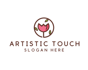 Tulip Flower Wellness Spa  logo design