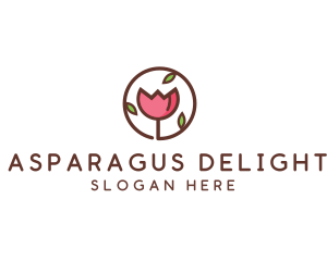 Tulip Flower Wellness Spa  logo design