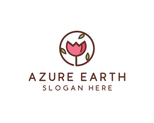 Tulip Flower Wellness Spa  logo design