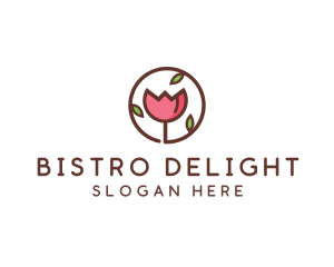 Tulip Flower Wellness Spa  logo design