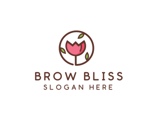 Tulip Flower Wellness Spa  logo design