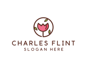 Tulip Flower Wellness Spa  logo design