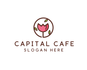 Tulip Flower Wellness Spa  logo design