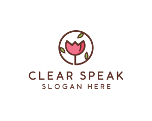 Tulip Flower Wellness Spa  logo design