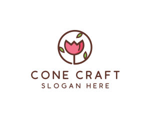 Tulip Flower Wellness Spa  logo design