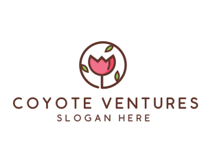 Tulip Flower Wellness Spa  logo design