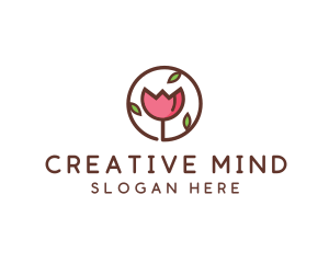 Tulip Flower Wellness Spa  logo design