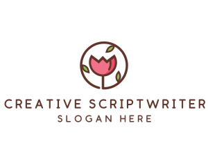 Tulip Flower Wellness Spa  logo design