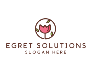 Tulip Flower Wellness Spa  logo design