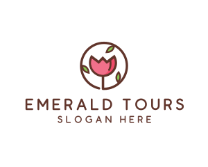 Tulip Flower Wellness Spa  logo design