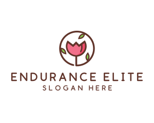 Tulip Flower Wellness Spa  logo design