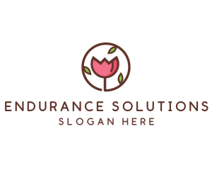 Tulip Flower Wellness Spa  logo design