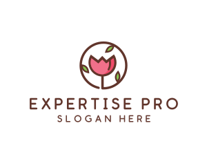 Tulip Flower Wellness Spa  logo design