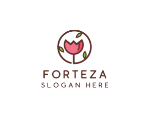 Tulip Flower Wellness Spa  logo design