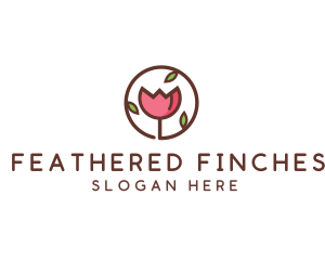 Tulip Flower Wellness Spa  logo design