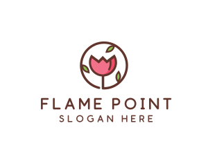 Tulip Flower Wellness Spa  logo design