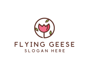 Tulip Flower Wellness Spa  logo design